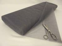 Dress Net 100% Polyester Tulle Fabric Material - GREY